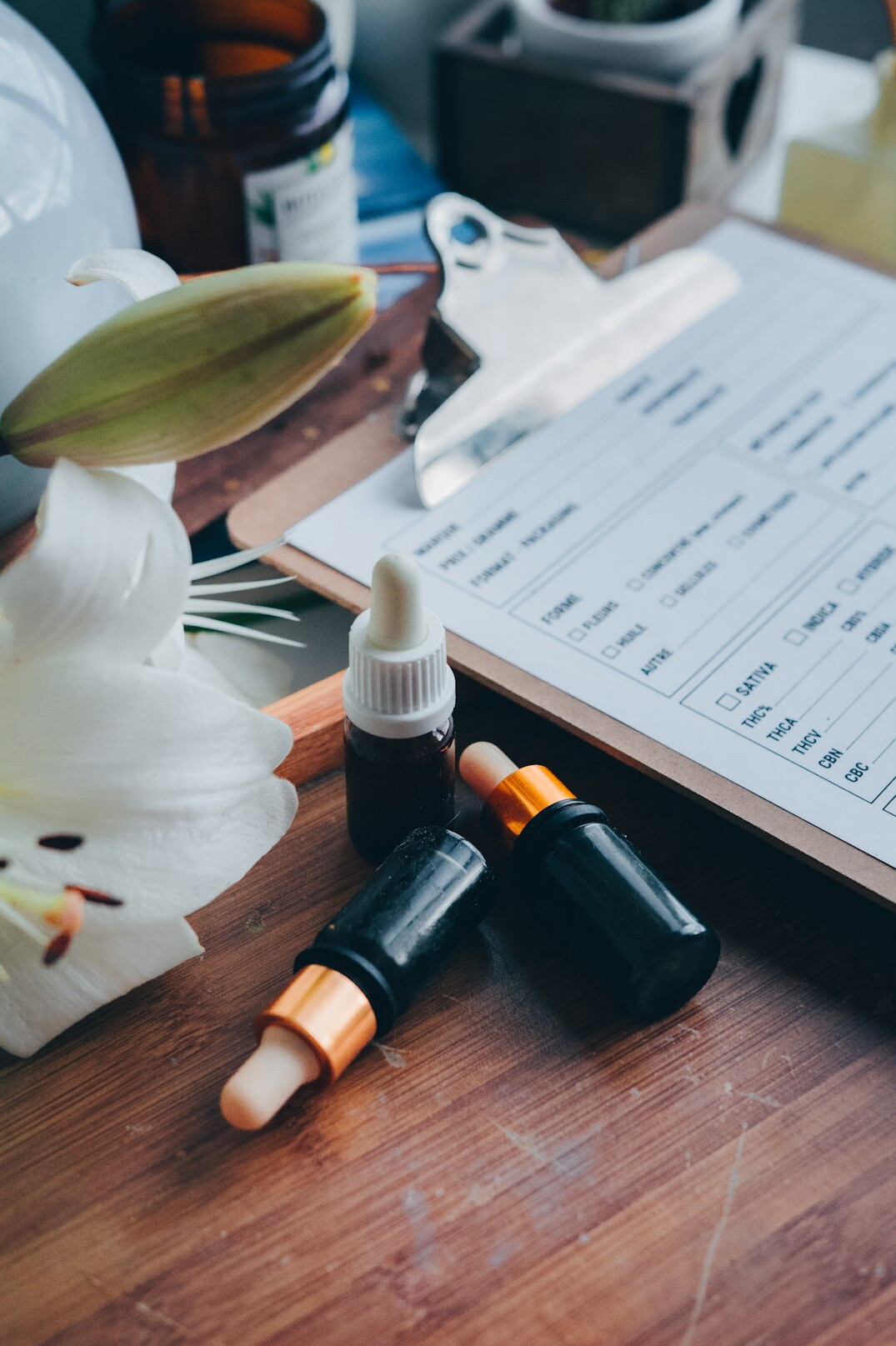 Documents, charts and a laptop on a desk during analysis